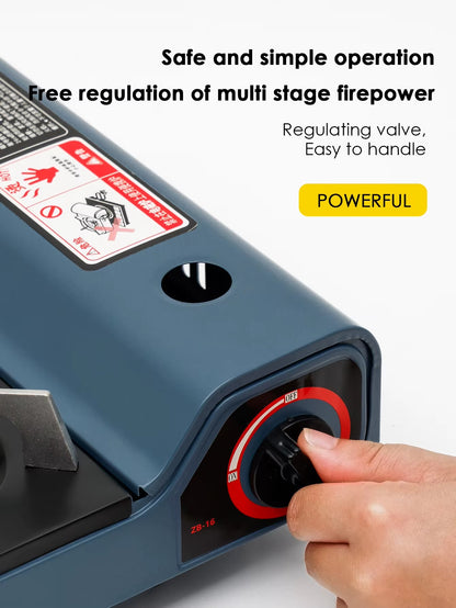 Portable Butane Gas Stove Camping BBQ Gas Burner Stove for Outdoor Cooking